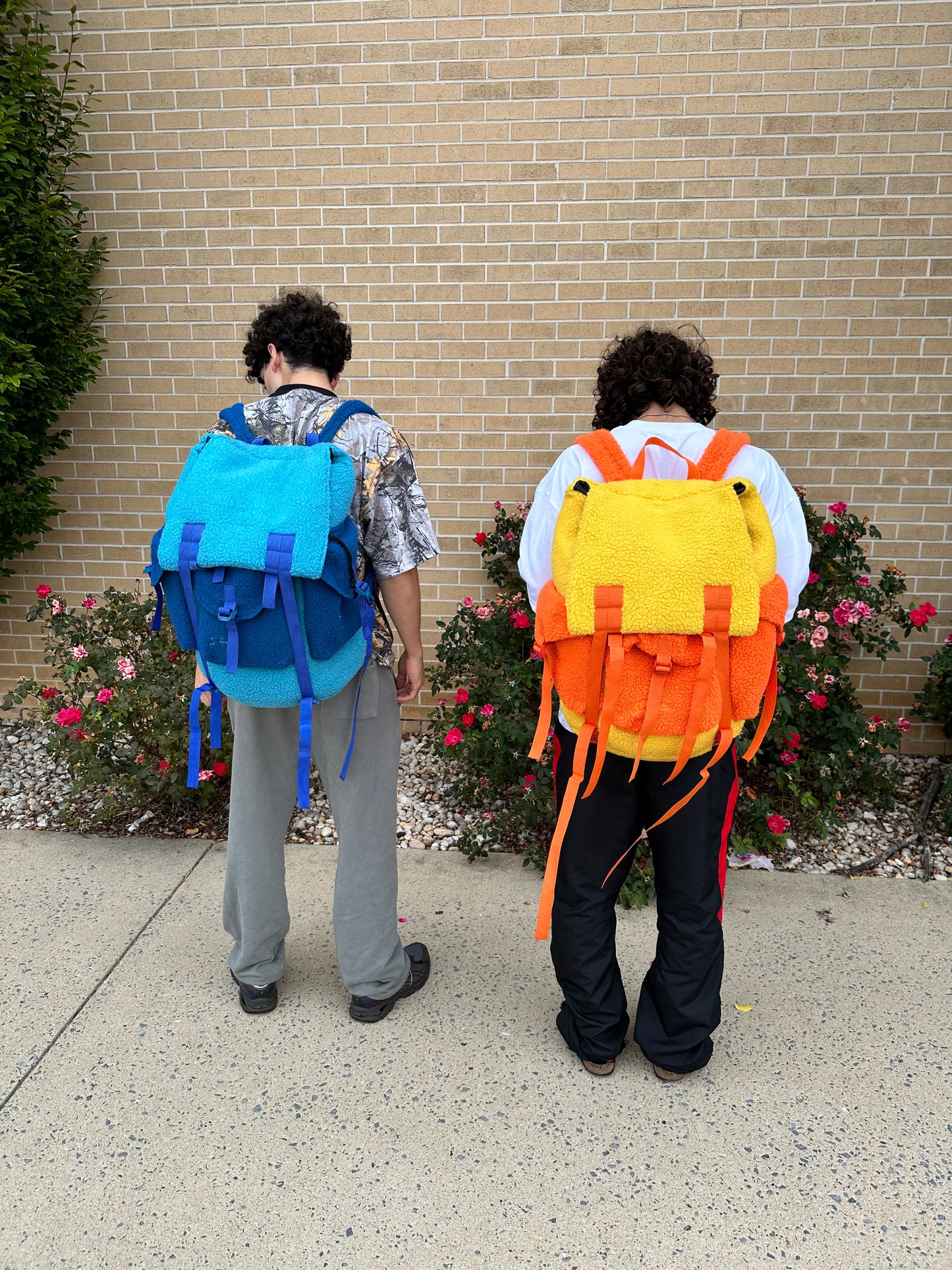 blue and yellow xl camper bags