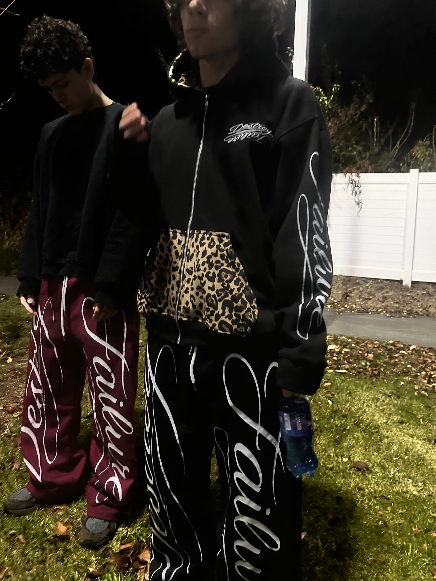 destroy baggy sweatpants