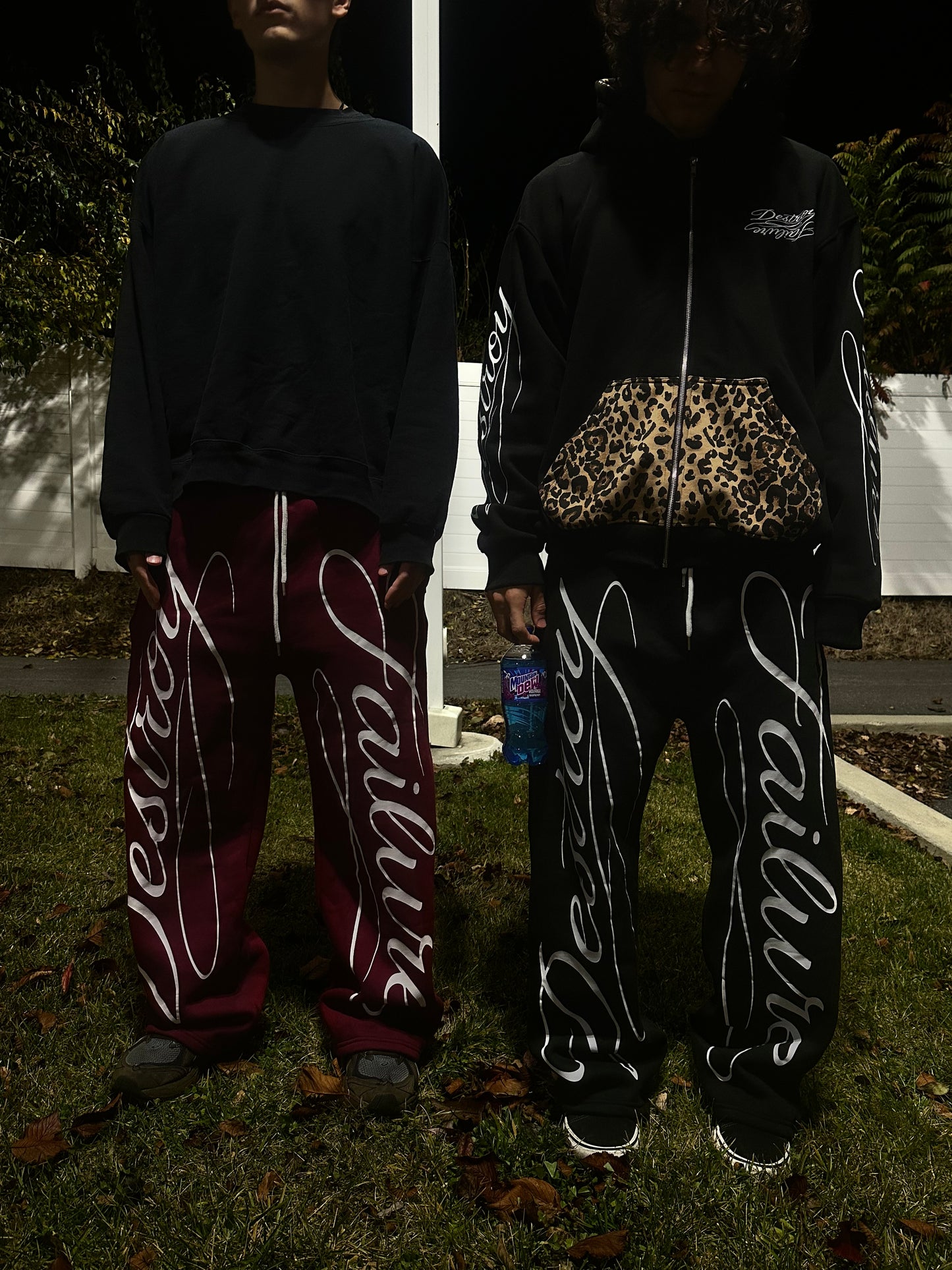 destroy baggy sweatpants